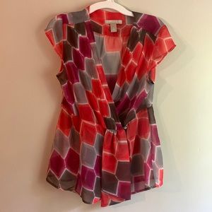Banana Republic factory hexagon blouse size Small